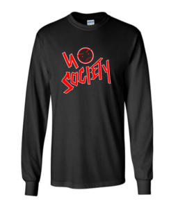 NO Society long sleeve black tee