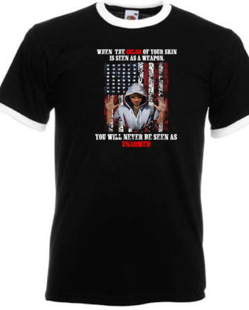 My Skin Is Not A Weapon Ringer T-shirt