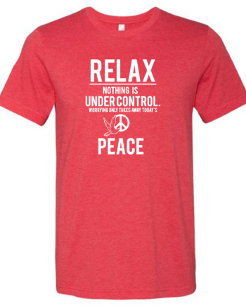 Relax Nothing Is Under Control. Worrying Takes Away Today's Peace