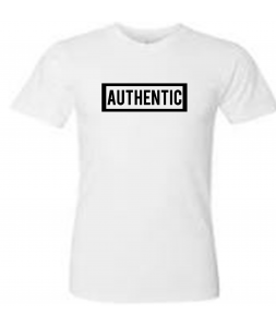 AUTHENTIC WHITE BLACK LETTERS