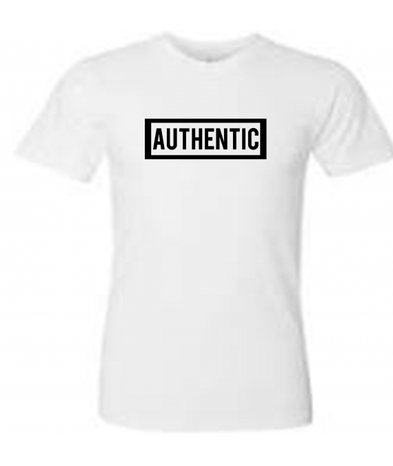 AUTHENTIC WHITE BLACK LETTERS