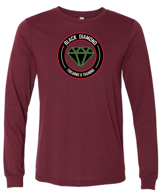 Black Diamond Firearms & Training Maroon T-Shirt