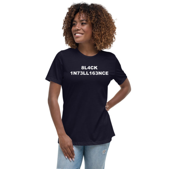 Black Intelligence womens T shirt